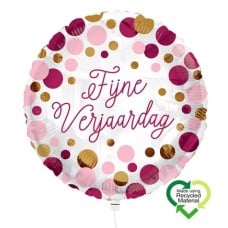 Balloon Happy Birthday Pink and Gold Eco