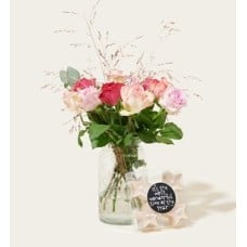 Letterbox Flowers With Star Candles