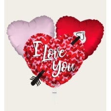 Balloon bunch I Love You Heart Multi