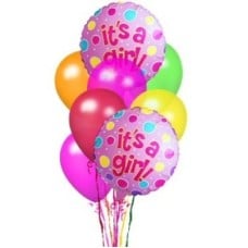 Baby Girl Balloon Bouquet