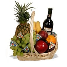 #06 Good Fruit, Wine & Cheese Basket