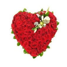 Heart Red Rose Arrangement
