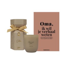 Grandma's Story | Grandma Fill-in Book & Sweet Grandma Scented Candle