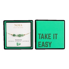 Noia Jewellery | Aventurine Bracelet | Gold-colored