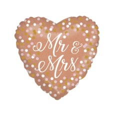 Balloon | Mr & Mrs in rose gold
