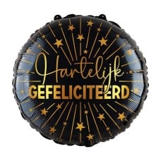 Balloon | Congratulations | Black and gold