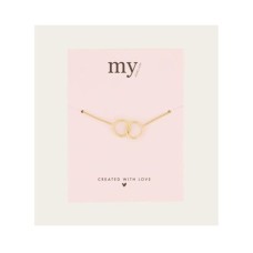 My Jewelery | Bracelet forever connected | Gold colored