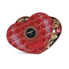 Large Heart Box Filled with Dark and Milk Chocolates - Maxim's
