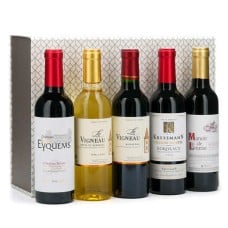 Gift box 5 half-bottles French wine