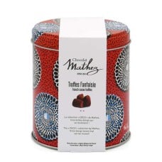 Fancy truffles with candied orange peel - Metal box