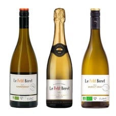Assortment of 3 organic non-alcoholic drinks