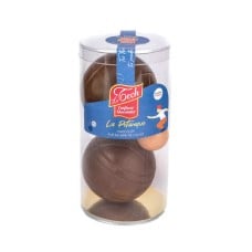 Duo milk chocolate petanque balls (165g box)