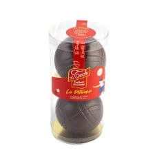 Dark chocolate petanque ball duo (165g box)