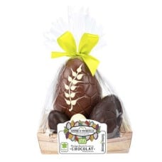 The organic and fair trade chocolate egg crate