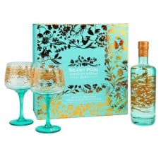 Gin Silent Pool 70cl + 2 glasses - Gin from England 43%.