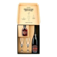 Boxed set 1 Pousse Rapire, 1 Vin Sauvage Brut and 2 glasses