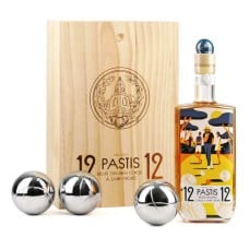 Gift box Pastis 12/12 and 3 petanque balls