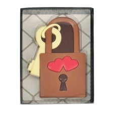 Chocolate love padlock (80g padlock)