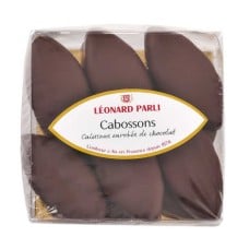 Case of 10 cabossons - Calisson d'Aix coated in dark chocolate (150g box)