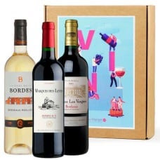 Gift box of 3 Bordeaux wines at a low price