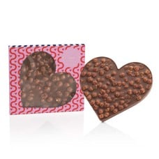 Venchi heart in milk chocolate and Piedmont hazelnuts