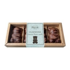 Box of 4 chocolate praline hazelnut marshmallow bears (100g box)