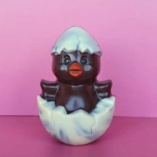 Dark chocolate eggshell chick (100g chick)