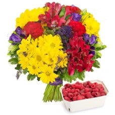 Pasodoble bouquet with raspberries (Small)