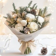 Wonderful bouquet with lights