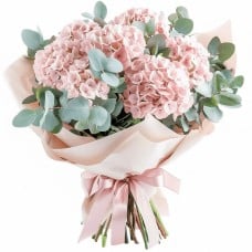 Bouquet of pink hydrangeas (Small)