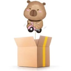 Capybara on a bicycle - helium balloon