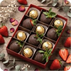 Dark and Gold in Dark Chocolate with Ferrero Rocher