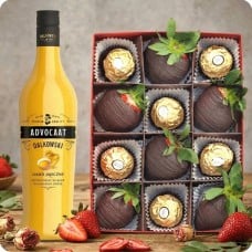 Dark And Gold In Dark Chocolate With Ferrero Rocher + Advocaat