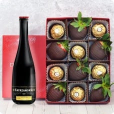 Dark And Gold In Dark Chocolate With Ferrero Rocher + Tatrzańskie Lager Beer