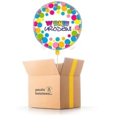 On the day of the birthday - circles - balloon with helium