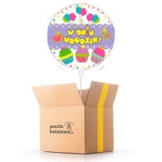 On the day of the birthday - cupcakes - balloon with helium