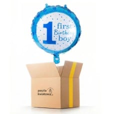 Boy's first birthday - helium balloon