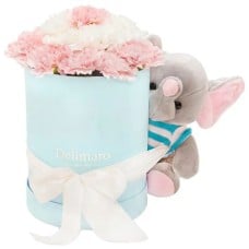 Delimaro â„¢ set with a pink elephant