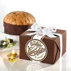 Flamigni Sugar Iced Choc Panettone Brown Box