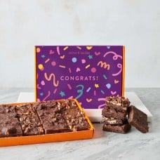 Congratulations Vegan Wheat-Free Mini Brownie Box (12 Pieces)