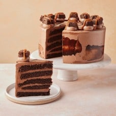 Double Choc Salted Caramel Cake (Small (6" Diameter))