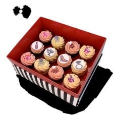 Box of 12 Medium Bachelorette Cupcakes