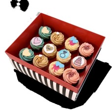 Box of 12 Medium Wedding Cupcakes