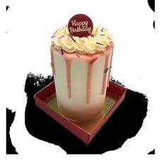 Mini Vanilla Candy Cake