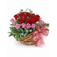 Red and pink basket
