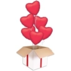 Pink Hearts Party Bouquets (2x Bunch of 6 Balloons (12 Balloons))
