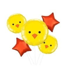 Happy Chick Foil Balloon (3 Balloons Gift Boxed )