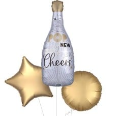 New Year Celebration Champagne Balloon (3 Balloons Gift Boxed)