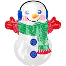 Snowman Junior Shape Balloon (3 Balloons Gift Boxed)