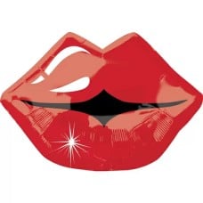 Kissy Lips Junior Shape Balloon (3 Balloons Gift Boxed)